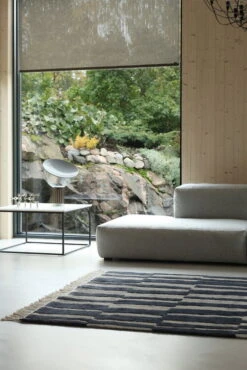 Roots Living Pilari Rug, Bamboo - Wool, Carbon - Brown -Hay Outlet Store 1 6 5 3 5Binterior5D Charcoal Brown Pilari