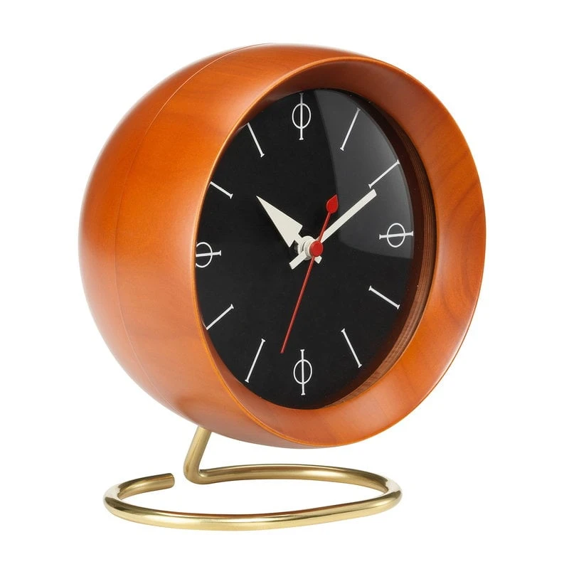 Vitra Chronopak Table Clock, Walnut Veneer 1 Vitra Chronopak Table Clock, Walnut Veneer