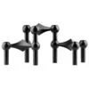 STOFF Copenhagen STOFF Nagel Candleholder, Set Of 3, Matt Black