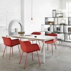 Muuto Base Table 190 X 85 Cm, Laminate With Plywood Edges, White -Hay Outlet Store 1045 Muuto iso