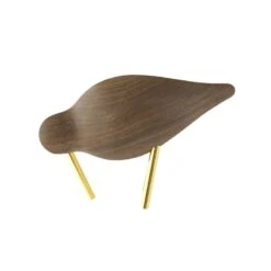 Normann Copenhagen Shorebird, Small, Walnut - Brass