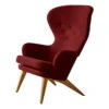 Ornäs Siesta Lounge Chair, Oak - Wine Red Vidar 582