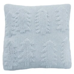 MUM's Forest Cushion Cover, 45 X 45 Cm, Light Grey - Off White