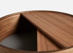 Woud Arc Side Table, Matt Lacquered Walnut -Hay Outlet Store 110508 WOUD Arc side table walnut 4