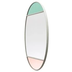 Magis Vitrail Mirror, 50 X 60 Cm, Oval, Light Grey
