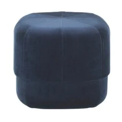 Normann Copenhagen Circus Pouf, Small, Dark Blue Velour
