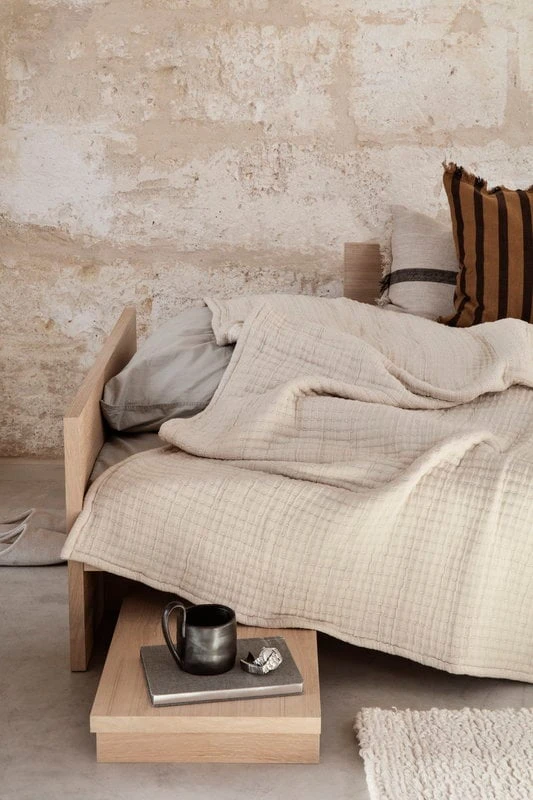 Ferm LIVING Daze Bedspread 240 X 250 Cm, Sand 3 Ferm LIVING Daze Bedspread 240 X 250 Cm, Sand - Image 3