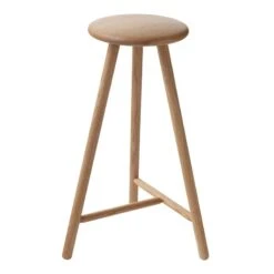 Nikari Perch Bar Stool 63 Cm, Oak