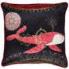 Klaus Haapaniemi & Co. Cosmic Whale With Red Planet Cushion Cover, Silk