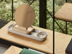 Fritz Hansen KN Slide Table Mirror, Ash - Grey Concrete -Hay Outlet Store 17950 Slide