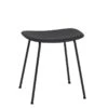 Muuto Fiber Stool, Tube Base, Black