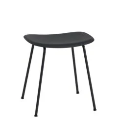 Muuto Fiber Stool, Tube Base, Black