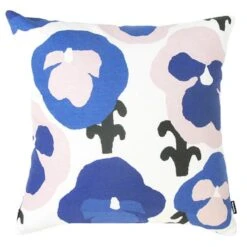 Kauniste Orvokki Cushion Cover, Blue