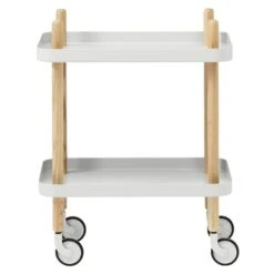 Normann Copenhagen Block Table Trolley, Light Grey
