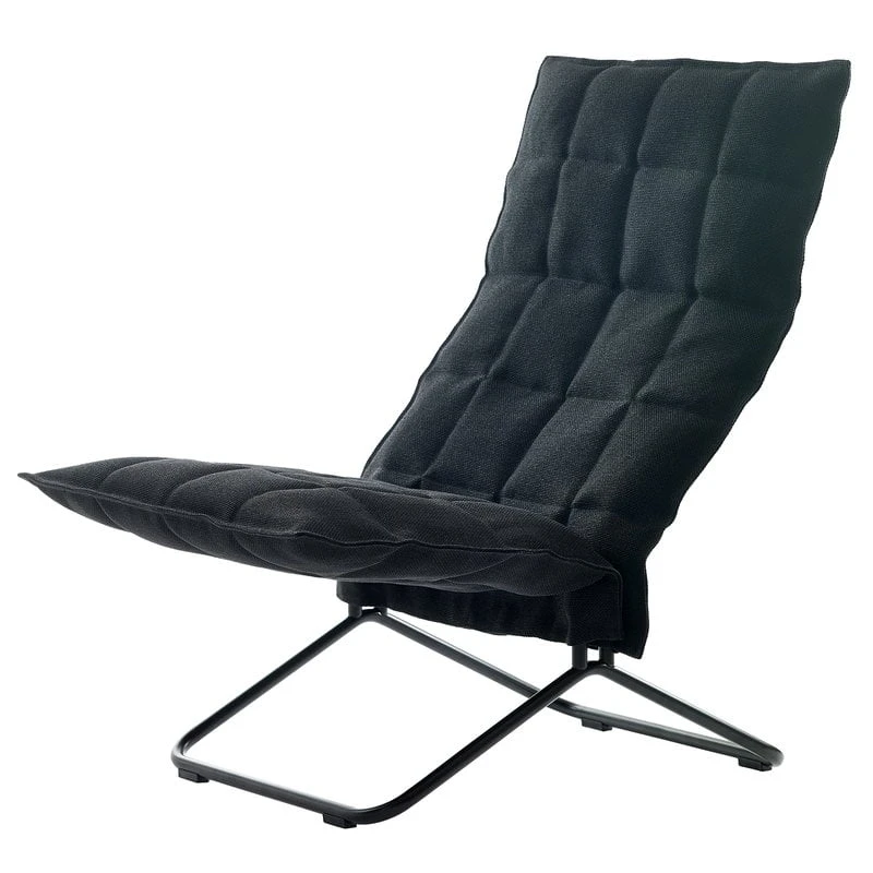 Woodnotes K Chair, Narrow, Matt Black Tubular Base, Black 1 Woodnotes K Chair, Narrow, Matt Black Tubular Base, Black