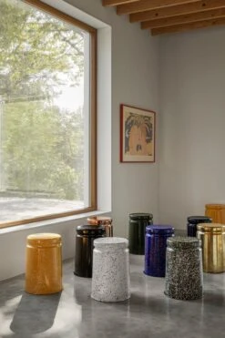 Hem Last Stool, Black - White Splatter -Hay Outlet Store 2020 June 662