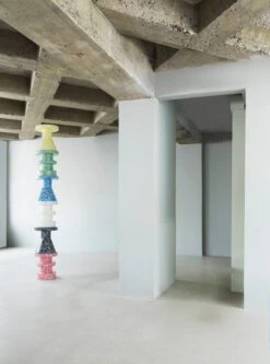 Normann Copenhagen Bit Stool, Cone, Black - White -Hay Outlet Store 2022 Bit Cone Stack Group 05