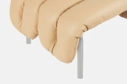 Hem Puffy Ottoman, Sand Leather - Stainless Steel -Hay Outlet Store 20288PuffyOttomanSandLeatherStainless02 5e2cd49d e91d 4a54 9246 4eabc86daa44 2048x2048