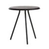 Woud Soround Side Table, 45 Cm, Black Painted Ash