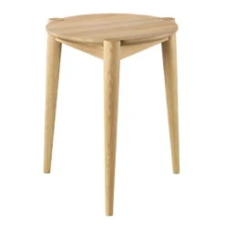 FDB Møbler J160 Stool, Lacquered Oak