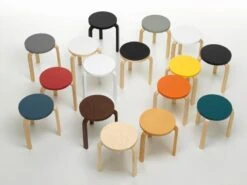 Artek Aalto Stool 60, Grey - Birch -Hay Outlet Store 2845213 Stool 60 Group colour core collection master 1