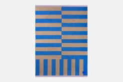 Hem Stripe Throw, 130 X 180 Cm, Blue - Beige -Hay Outlet Store 30540StripeThrowBlueBeige03 2048x2048