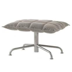 Woodnotes K Ottoman, Narrow, Star Base, Stone/black