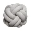 Design House Stockholm Knot Cushion, White - Grey