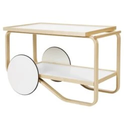 Artek Aalto Tea Trolley 901, White - Birch