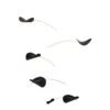 Flensted Mobiles Drifting Clouds Mobile, Black