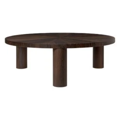 Ferm LIVING Post Coffee Table, L, Smoked Oak, Star
