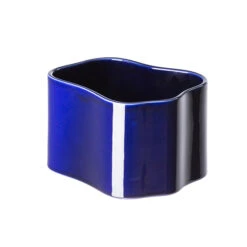 Artek Riihitie Plant Pot B, Small, Blue Gloss