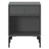 Montana Furniture Dream Nightstand, Black Legs - 04 Antracite