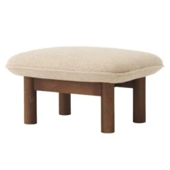 MENU Brasilia Ottoman, Dark Stained Oak - Bouclé 02