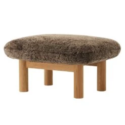MENU Brasilia Ottoman, Oak - Root Sheepskin