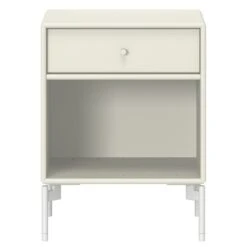 Montana Furniture Dream Nightstand, Snow Legs - 150 Vanilla