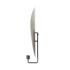 MENU Flambeau Wall Candleholder, 40 Cm, Bronzed Brass - Grey -Hay Outlet Store 4805859 Flembeau Candle Holder Wall H40 Bronzed Brass Grey side