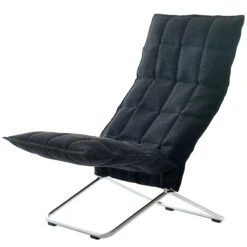 Woodnotes K Chair, Narrow, Tubular Base, Black