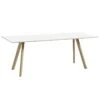 HAY CPH30 Table, 200 X 90 Cm, Soaped Oak - White Laminate