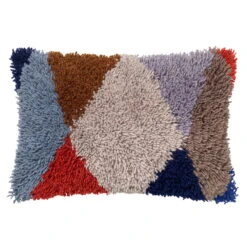 Ferm LIVING Harlequin Tufted Cushion, 40 X 60 Cm, Multicolour
