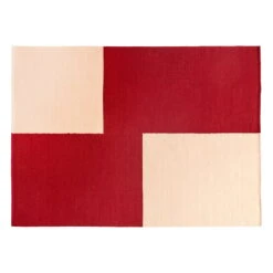 HAY Ethan Cook Flat Works Rug, 170 X 240 Cm, Red Offset