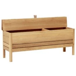 Form & Refine A Line Storage Bench, 111 Cm, White Oak