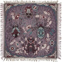 Klaus Haapaniemi & Co. Spider Shawl, 120 X 120 Cm, Purple