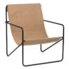 Ferm LIVING Desert Lounge Chair, Black - Solid