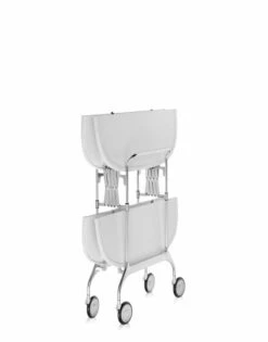 Kartell Gastone Folding Trolley, White - Chrome -Hay Outlet Store 58016211xm 14 d