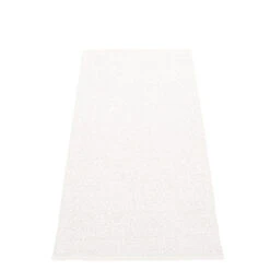 Pappelina Svea Rug, 70 X 160 Cm, White Metallic