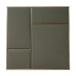 PLEASE WAIT To Be SEATED Nouveau Pin Board, Medium, Brass - Grey