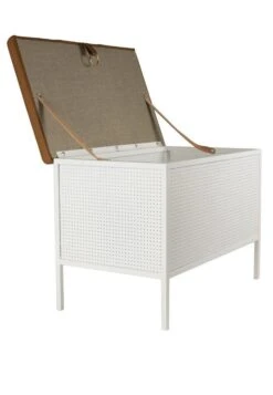 Maze Frank Storage Bench, White - Cognac 8 Maze Frank Storage Bench, White - Cognac -Hay Outlet Store 6000 Frank white cognac open sideway 28300dpi29