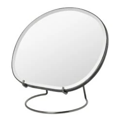 Ferm LIVING Pond Table Mirror, Dark Chrome