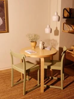 Artek Aalto Table 90B, Birch - Black -Hay Outlet Store 6186672 Atelier Chair Aalto Table Round 90A Midsummer Dream Vase Pendant A330S Golden Bell master